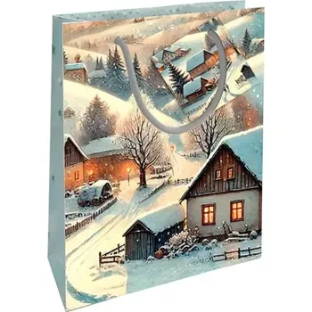 Dárková taška Dárková taška malá Zasněžené chaloupky