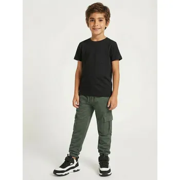 Chlapecké kalhoty Sinsay - Tepláky cargo - zelená - 502FC-77X - 502FC-77X-146