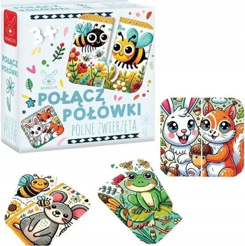 Puzzle Puzzle Kangur Spojování polovin, 12 dílků, Zvířata z farmy, 3+