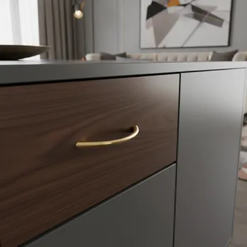 Nábytkové kování Poliplast Plastová úchytka ASTOR / Zlatá 128 mm