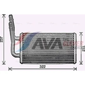 Výměník tepla, vnitřní vytápění AVA COOLING SYSTEMS FD6661