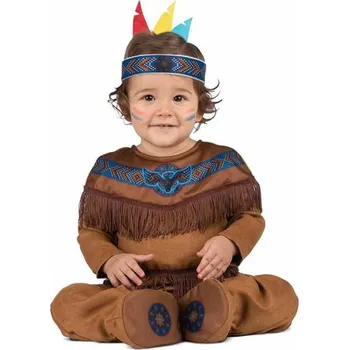 Karnevalový kostým Kostým pro miminka My Other Me Kaštanová nativo americano Velikost: 12-24 měsíců