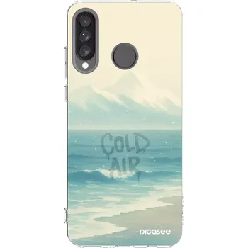 Pouzdro na mobilní telefon Picasee silikonový průhledný obal pro Huawei P30 Lite - COLD AIR