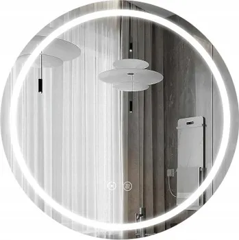Zrcadlo Zrcadlo do koupelny SAVE HOME LED kulaté 60 cm podsvícené dotykové