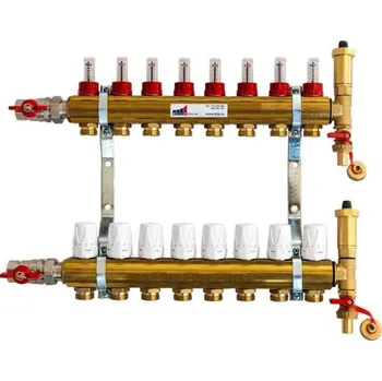 rozdělovač topení KIIPTHERM Profi 4R 8 okruhy, rozdělovač podlahového vytápění