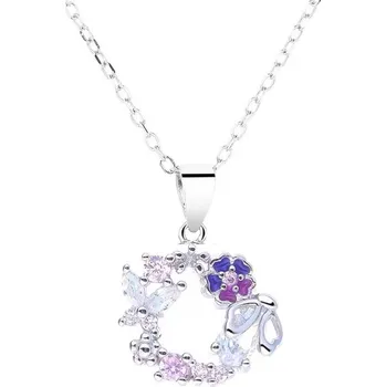 Náhrdelník Majya Stříbrný přívěsek s řetízkem FLORA Ag/; ≤2,06 g 11781