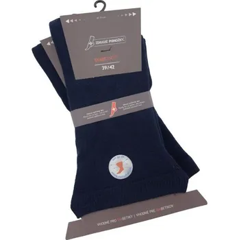 Olet Zdravotní elastické extra rozšířené jednobarevné diabetické ponožky 31130 Ponožky: 47 - 50