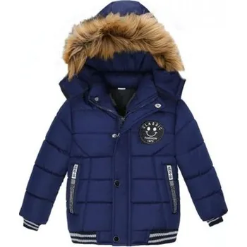 Dívčí bunda Dětská zimní bunda L1911 tmavě modrá 4