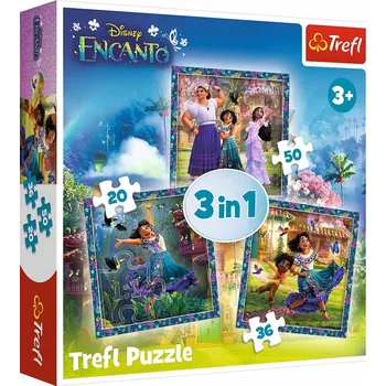 Trefl 3v1 Puzzle Encanto Magičtí hrdinové! 34866