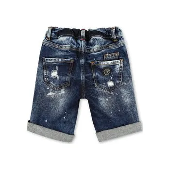 Oblečení a móda PHILIPP PLEIN Šortky 30383 Tmavomodrá Basic Fit 16