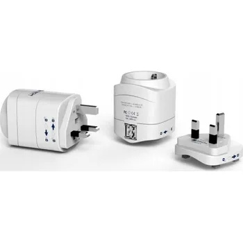 Zabezpečení domácnosti Adaptér Zástrčka Přechodka UK na 2x USB