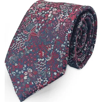 Kravata Prodloužená kravata Carlo Cardini - bordó