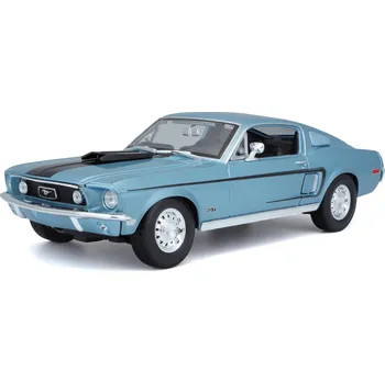 Hračka Maisto - Ford Mustang GT Cobra Jet FB 1968, metal modrá, 1:18