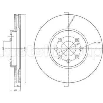 Brzdový kotouč Brzdový kotouč METELLI 23-0800C