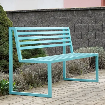 Zahradní lavice Venkovní lavička LEEDO, aqua