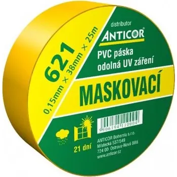 maskovací páska ANTICOR 621 50x33 odolná UV zárřní žlutá