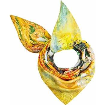 Šátek Dámský šátek s potiskem malby -Kytice ve váze 7200733-18
