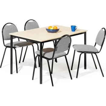 Jídelní set Jídelní sestava DARJA, stůl 120 x 80 cm + 4x židle