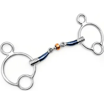 Udidlo pro koně Udidlo 2,5-rings dvakrát lomené Sweet Iron Julia Fager 12,5 cm