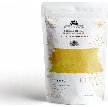Svíčka Dekorativní svíčka z včelího vosku - Přírodní medová vůně včelího vosku Blissful Ceremony