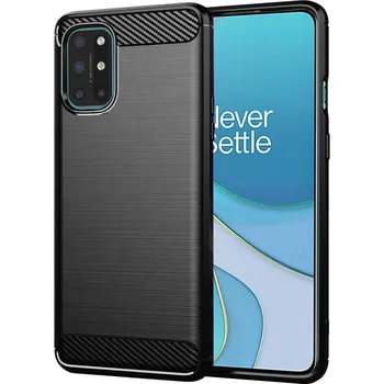 Pouzdro na mobilní telefon TechSuit Carbon Silicone OnePlus 8T Černá