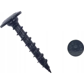 Vrut DOMAX CTO vrut pro zahradní architekturu Nastříkaný práškovou barvou černé (C) Ø8 x 50 mm (50 ks)