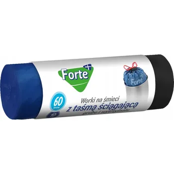 Pytle na odpadky Sáčky na odpadky s páskou Forte+ 60 l 10 ks