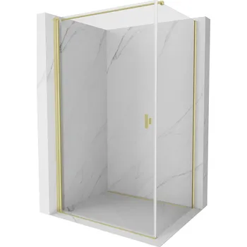 MEXEN MIST-B SPRCHOVÝ KOUT 100X110 CM TRANSPARENTNÍ ZLATÝ KARTÁČ