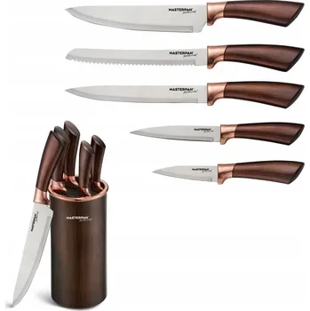 Sada Kuchyňských Nožů v Bloku 6 ks OSTRÉ Premium