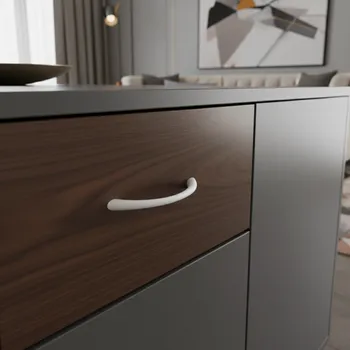 Nábytkové kování Poliplast Plastová rukojeť ASTOR / Bílá 128 mm