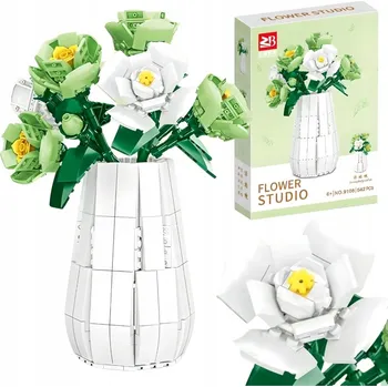 ostatní stavebnice Stavebnice Stavebnice Květiny Konstrukční Platycodon Váza Dekorace 542 Dílků