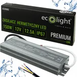 ECOLIGHT Hermetický LED zdroj 12V 150W IP67 voděodolný