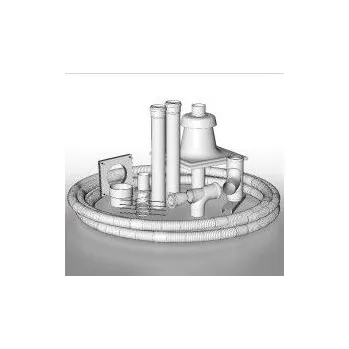 Komín komínová sada BRILON DN 80 s flexi trubkou