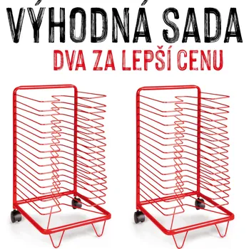 Sušák na prádlo VÝHODNÁ SADA - 2x Sušák na výkresy SŮŠA, formát A3, 17+17 polic
