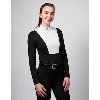 Dámské tričko FAGER Triko závodní s dlouhým rukávem Sanna Fager, černé XL