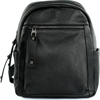 Sportovní batoh Černý dámský elegantní kožený batoh FV09 VERSA BLACK 8191 Velikost: ONE SIZE