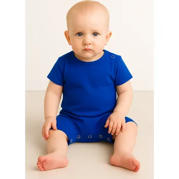 Kojenecký overall FARMERS® Dětský letní bambusový overal Barva: Středně modrá, Velikost: 98