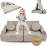 Pohovka Flumi Domino 140 x 70 cm manšestr béžová