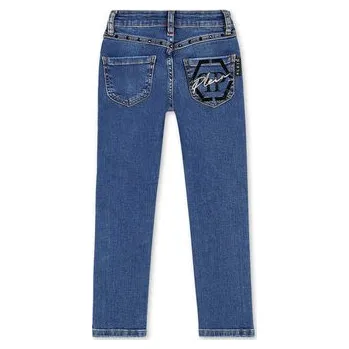 Pánská móda PHILIPP PLEIN Jeansy 25653 Světle modrá Slim Fit 8