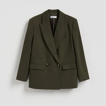 Reserved - Sako dvouřadé - tmavě zelená - 145IS-79X - 145IS-79X-S