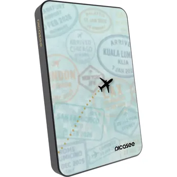 Powerbanka Picasee Powerbanka s MagSafe 5 000 mAh Šedá - FLIGHT PATH