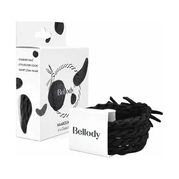 Bellody Original Hair Ties gumičky do vlasů 4 ks, Classic Black