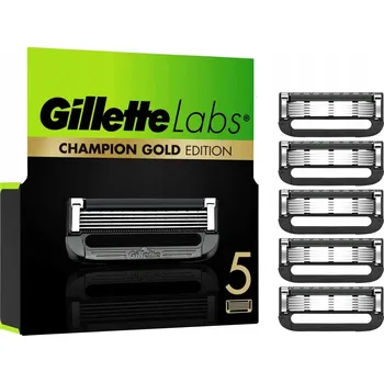 Příslušenství k holicímu strojku GILLETTE Labs Náhradní hlavice Champion Gold Edition 5 ks ORIGINÁLNÍ – 142
