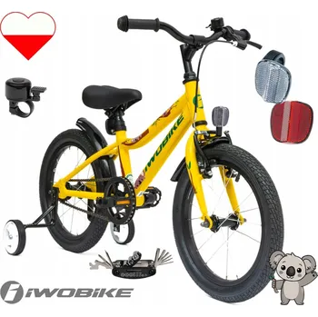 Dětské kolo Dětské kolo 16" pro kluky i holky IWOBIKE 2025 Balanční kolečka Zvonek