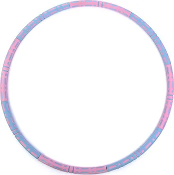 Fitness foam Hula hoop obruč VFstyle 90 cm modro-růžová