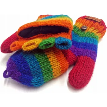 Rukavice VLNĚNÉ RUKAVICE S ODKLÁPĚCÍ ČÁSTÍ Z PLSTI FELTINESS