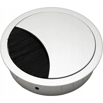 Elektrická zásuvka Kabelová průchodka Bachmann 5073737 stříbrná