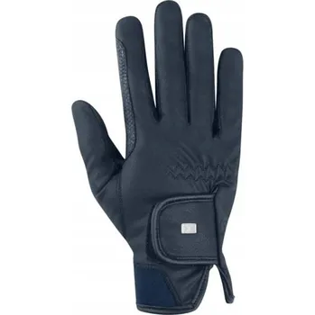 Jezdecké rukavice Jezdecké rukavice Horsenjoy modré vel. S, kalina tmavě modrá