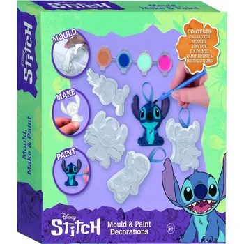 Figurka Sádrové figurky k vymalování Stitch, 5 ks, udělej si sám