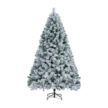 Vánoční stromek Umělý vánoční stromek 591874 7,5 ft s kovovým stojanem, 228cm - A YAHEETECH